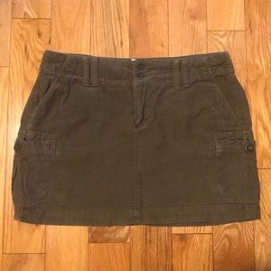 Corduroy Mini Skirt